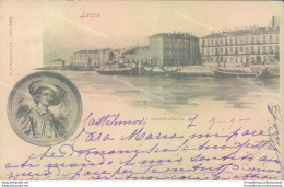 U488 Cartolina Lecco Citta' L'imbarcadero 1900 - Lecco