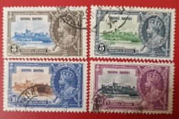 Hong Kong 1935 KG V Silver Jubilee Set Used SG 133- 136 - Gebraucht