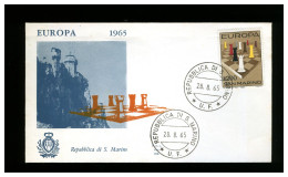 SAN MARINO - FDC 1965 -  EUROPA - FDC