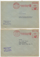 Germany, East 1979 & 1982 2 Meter Covers; Berlin - Urania-Verlag (Publishing) To Kloster / Hiddensee - Maschinenstempel (EMA)