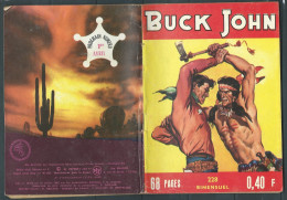 Bd " Buck John   " Bimensuel N° 228 " Toddle Mêne L'enquète  "      , DL  N° 40  1954 - BE-   BUC 0201 - Formatos Pequeños