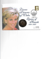Lady Diana Avec Sa Pièce Commémorative - Familias Reales