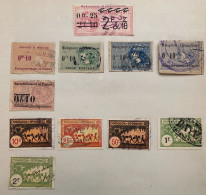 !!! MADAGASCAR, LOT TIMBRES FISCAUX OBLITÉRÉS - Segnatasse