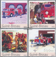 Guinea-Bissau 2164-2167 (complete. Issue) Unmounted Mint / Never Hinged 2003 Fire Engines - Guinea-Bissau