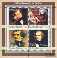 Guinea-Bissau 2160-2163 Sheetlet (complete. Issue) Unmounted Mint / Never Hinged 2003 Hector Berlioz - Guinea-Bissau