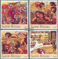 Guinea-Bissau 2077-2080 (complete. Issue) Unmounted Mint / Never Hinged 2003 Circus - Guinea-Bissau