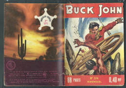 Bd " Buck John   " Bimensuel N° 214 "  Contre La Loi "      , DL  N° 40  1954 - BE-   BUC 0202 - Small Size