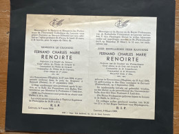 Rector Kath. Univ Leuven KUL U Gebed Chanoine Fernand Renoitre *1894 Ecaussinnes D’Enghien +1958 Zermatt Suisse Prof Wet - Décès