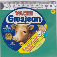 C1102 FROMAGE FONDU VACHE GROSJEAN  TINTIN MILOU 8 PORTIONS 1981 170 Gr - Quesos