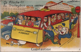 Carte Dépliant 10  Multivues Autobus  "ça Filoche ... Constantine - é - A Systèmes