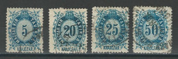 Ungarn Mi T12, 12, 14, 16 O - Telegraphenmarken