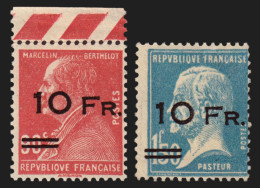 Poste Aérienne N°3/4, "ILE DE FRANCE" 1928, Surcharges FAUSSES - Neufs **/* - 1927-1959 Neufs