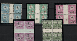 Tunisie - 5 Blocs Avec Millésimes 1923   N ° 97 +81/84 Neufs - Ungebraucht