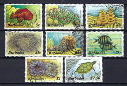 BARBADOS Ca.1987: "VIE MARINE" Obl. - Marine Life