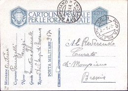 1941-UFFICIO Posta Militare/n.95 (2.2) Su Cartolina Franchigia - Guerre 1939-45