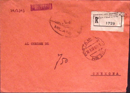 1940-Posta Militare/n.8 C.2 (30.9) E Lineare Su Raccomandata Servizio - Guerra 1939-45