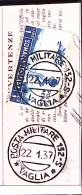 1937-Posta Militare 132 S/VAGLIA C.2 (22.1) Su Polizzino Vaglia Affrancato Somal - Somalia
