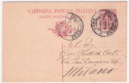 1914-ERBA/ERBA-INCINO C.2 (10.7) Su Cartolina Postale Leoni C.10 Mill. 10 - Interi Postali