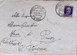 1943-Posta Militare/n. 228 C.2 (8.9 Data Armistizio) Su Busta Al Verso Manoscrit - Guerra 1939-45