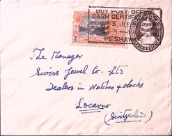 1935-India Inglese Giubileo A. 2,1/2 (140 Su Busta Postale A.1 Peshavar (3.7) Pe - Autres & Non Classés