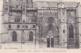 Ambert Portail De L église Coté Sud 1918 - Ambert