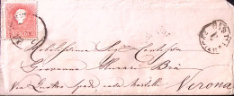 Lombardo Veneto-1860 5s. (25) Su Busta Padova (7.8) - Lombardo-Veneto