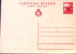 1945-Cartolina Postale Democratica Con Stemma Lire 3 (C128) Nuova - Entiers Postaux