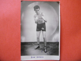 MARSEILLE  ( 13 ) Belle Photo De Jean AMEDEO - Boxe - Boxeur - Dédicace - 1944 - - Sports