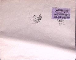 1917-IDROVOLANTE NAPOLI-PALERMO-NAPOLI C.25 Su Busta Annullo Speciale - Storia Postale (Posta Aerea)