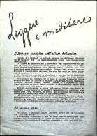 1945-volantino Antibolscevico Leggere E Meditare, Insignificante Strappetto Late - Marcofilía