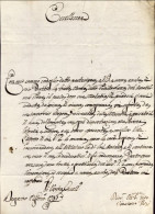 1793-Bergamo 12 Gennaio Lettera Di Vincenzo Terzi, Allegata Minuta Di Risposta D - Documentos Históricos