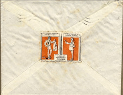 1914-raro Erinnofilo Penna Stilo Zat-cartolerie Zanaboni Torino Al Verso Di Bust - Erinnophilie
