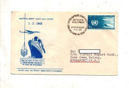 Lettre Fdc 1968 Conference Economie - FDC