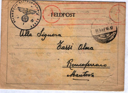 1944-feldpostnummer45085 Manoscritto 84760del 11.04 Per Roncoferraro - Marcophilia
