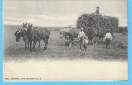 Agriculture-Attelages-+/-1900-Attelage De Chevaux-Rentrée Des Moissons-animée-Edition Originale Nels, Bruxelles-Rare - Equipaggiamenti