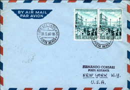 Vaticano-1960 I^volo Alitalia A Reazione Roma New York Del 2 Giugno - Aéreo