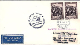 Vaticano-1964 I^volo Lufthansa LH 331 Roma Amburgo Del 1 Luglio - Posta Aerea