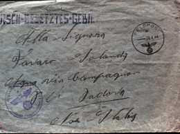 1944-Feldpost Manoscritto 45083 E, Per Agna Padova - Marcophilia