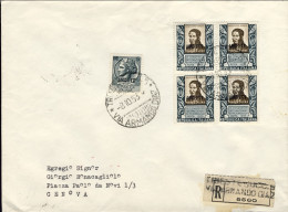 1953-Trieste A Lettera Raccomandata In Perfetta Tariffa Per L.105 Affr. L.5 Sira - Marcofilie