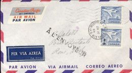 1965-Canada I^volo Montreal Roma Della Canadian Pacific Con Jet Empresse B 324 D - First Flight Covers