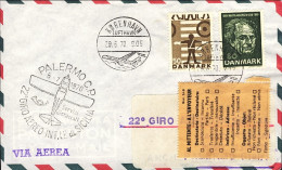 1970-Danimarca Per Il 22 Giro Aereo Internazionale Di Sicilia Del 4 Luglio - Posta Aerea