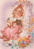 EASTER CHILDREN Vintage Postcard CPSM #PBO242.GB - Pâques