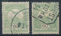 1908. Turul 60f Stamps - Gebruikt