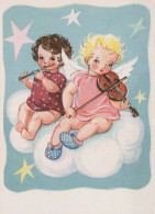 ANGEL Happy New Year Christmas Vintage Postcard CPSM #PAS716.GB - Anges