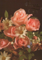 FLOWERS Vintage Postcard CPSM #PAS595.GB - Flowers