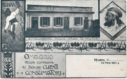 1920circa-Milano Lucido Nubiam Stabilimento Della Casa Di Milano,omaggio Della C - Milano (Mailand)