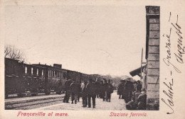 1908-Chieti Francavilla Al Mare-stazione Ferrovia, Cartolina Viaggiata - Chieti