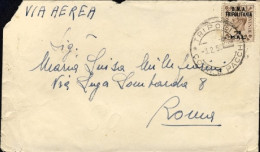 1950-Tripolitania Occupazione Inglese B.M.A. Lettera Con Testo Diretta A Roma Af - Tripolitania