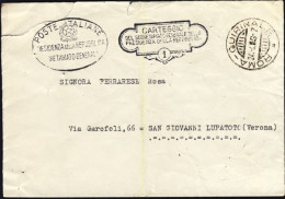 1948-lettera Del Quirinale Con Bollo "carteggio Del Segretario Generale Della Pr - 1946-60: Marcofilia