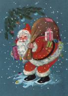 PÈRE NOËL NOËL Fêtes Voeux Vintage Carte Postale CPSM #PAJ615.FR - Santa Claus